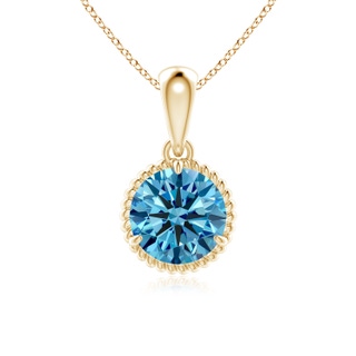 Round Fancy Intense, VS Lab Grown Blue Diamond