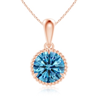 Round Fancy Intense, VS Lab Grown Blue Diamond