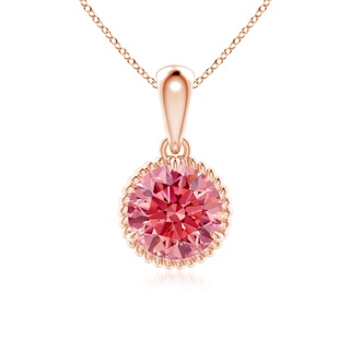 Round Fancy Intense, VS Lab Grown Pink Diamond