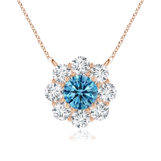 Round Fancy Intense, VS Lab Grown Blue Diamond