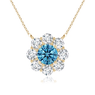 Round Fancy Intense, VS Lab Grown Blue Diamond