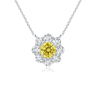 Round Fancy Intense, VS Lab Grown Yellow Diamond