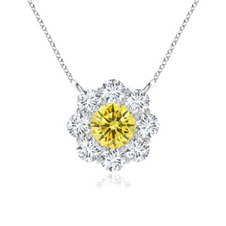 Round Fancy Intense, VS Lab Grown Yellow Diamond