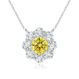 Round Fancy Intense, VS Lab Grown Yellow Diamond