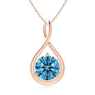 Round Fancy Intense, VS Lab Grown Blue Diamond