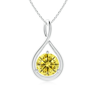 Round Fancy Intense, VS Lab Grown Yellow Diamond