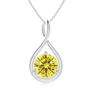 Round Fancy Intense, VS Lab Grown Yellow Diamond