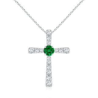 Round Lab-Grown Lab Grown Emerald