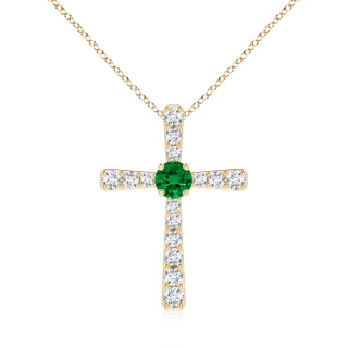 Round Lab-Grown Lab Grown Emerald
