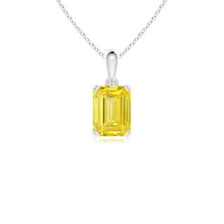 Emerald Cut Fancy Intense, VS Lab Grown Yellow Diamond