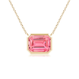 Emerald Cut Fancy Intense, VS Lab Grown Pink Diamond