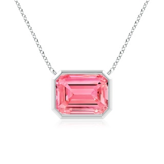 Emerald Cut Fancy Intense, VS Lab Grown Pink Diamond