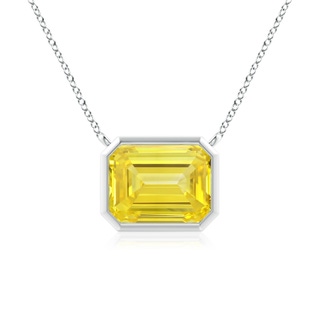 Emerald Cut Fancy Intense, VS Lab Grown Yellow Diamond