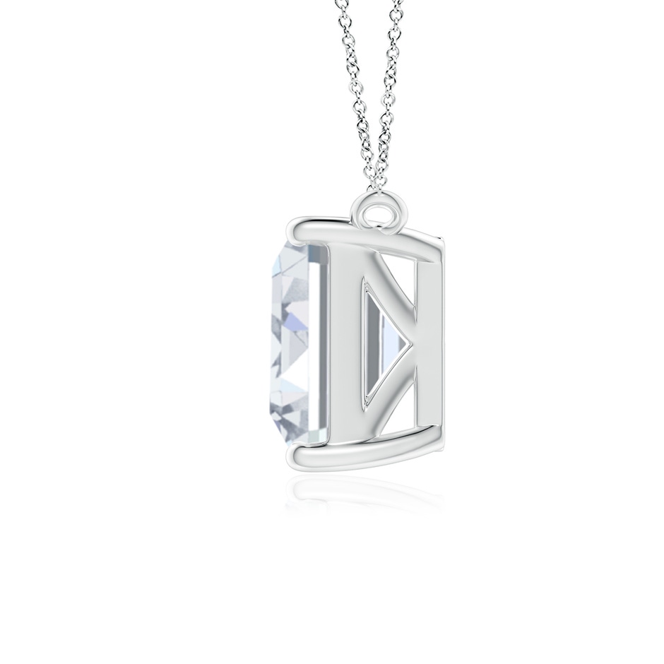 10x7mm FGVS East-West Emerald-Cut Lab-Grown Diamond Solitaire Pendant in P950 Platinum side 199