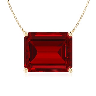 Emerald Cut Lab-Grown Lab Grown Ruby