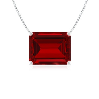 Emerald Cut Lab-Grown Lab Grown Ruby