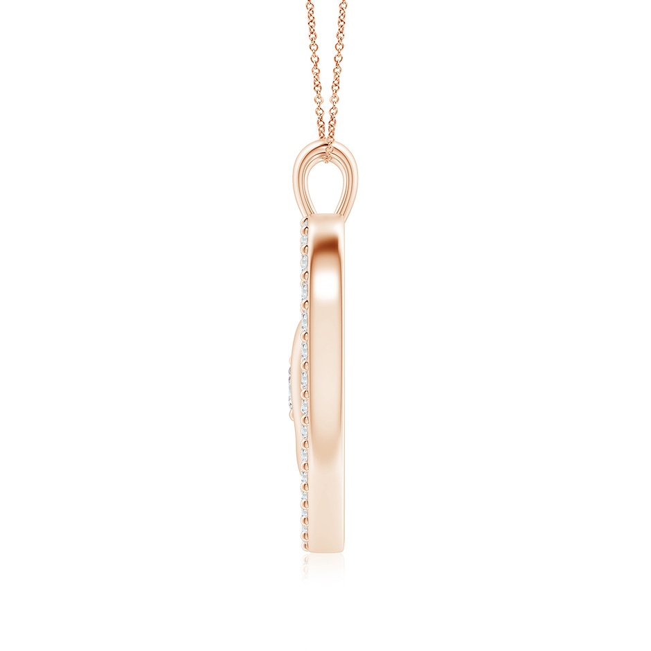 5.1mm FGVS Lab-Grown Diamond Heart & Baby Feet Pendant in 10K Rose Gold side 199
