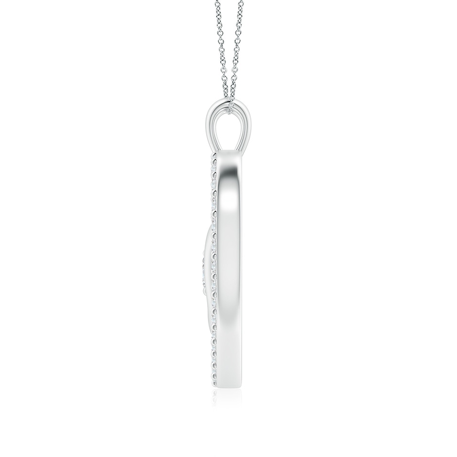 5.1mm FGVS Lab-Grown Diamond Heart & Baby Feet Pendant in White Gold side 199