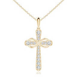 Lab Grown Diamond Cross Necklaces and Pendants