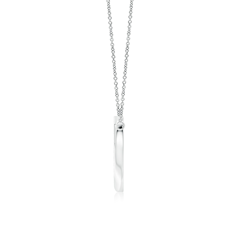 2.5mm FGVS Lab-Grown Pave-Set Diamond Sideways Infinity Cross Pendant in White Gold side 199