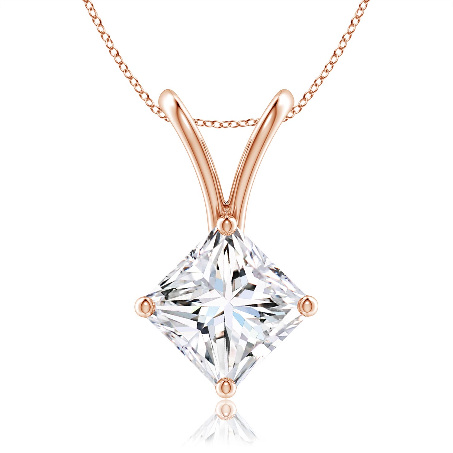 F-G, VS / 1.05 CT / 14 KT Rose Gold