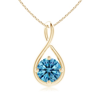 Round Fancy Intense, VS Lab Grown Blue Diamond