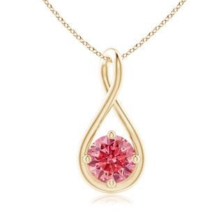 Round Fancy Intense, VS Lab Grown Pink Diamond