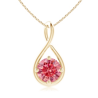 Round Fancy Intense, VS Lab Grown Pink Diamond