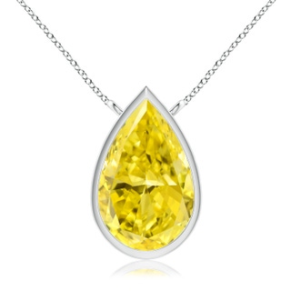 Pear Fancy Intense, VS Lab Grown Yellow Diamond