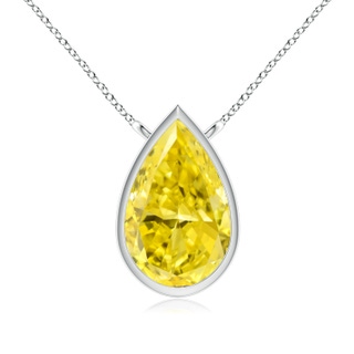 Pear Fancy Intense, VS Lab Grown Yellow Diamond