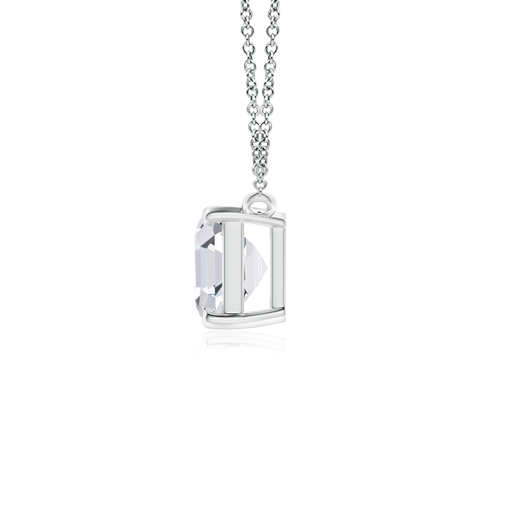 5.1mm FGVS Lab-Grown Asscher-Cut Diamond Solitaire Pendant in White Gold - side 199