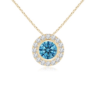 Round Fancy Intense, VS Lab Grown Blue Diamond