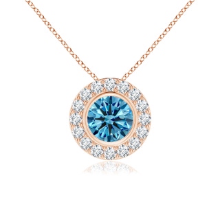 Round Fancy Intense, VS Lab Grown Blue Diamond