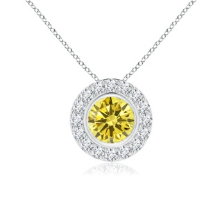 Round Fancy Intense, VS Lab Grown Yellow Diamond