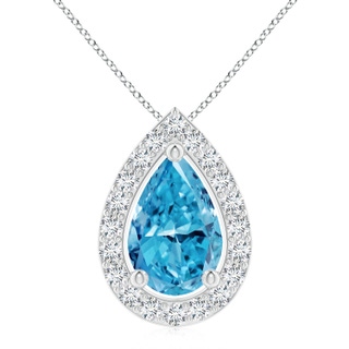 Pear Fancy Intense, VS Lab Grown Blue Diamond