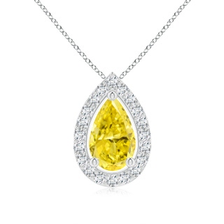 Pear Fancy Intense, VS Lab Grown Yellow Diamond