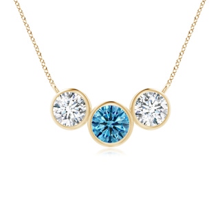 Round Fancy Intense, VS Lab Grown Blue Diamond