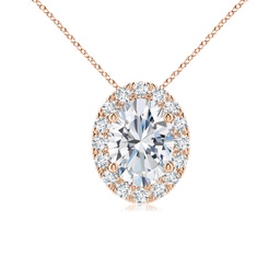 Halo Lab Grown Diamond Halo Necklaces & Pendants