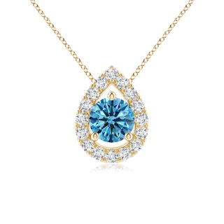 Round Fancy Intense, VS Lab Grown Blue Diamond
