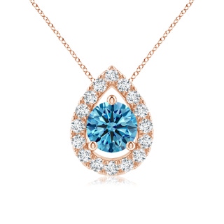 Round Fancy Intense, VS Lab Grown Blue Diamond