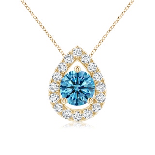 Round Fancy Intense, VS Lab Grown Blue Diamond
