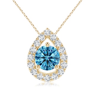 Round Fancy Intense, VS Lab Grown Blue Diamond