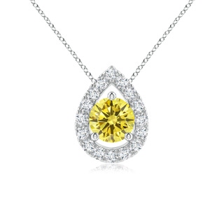 Round Fancy Intense, VS Lab Grown Yellow Diamond