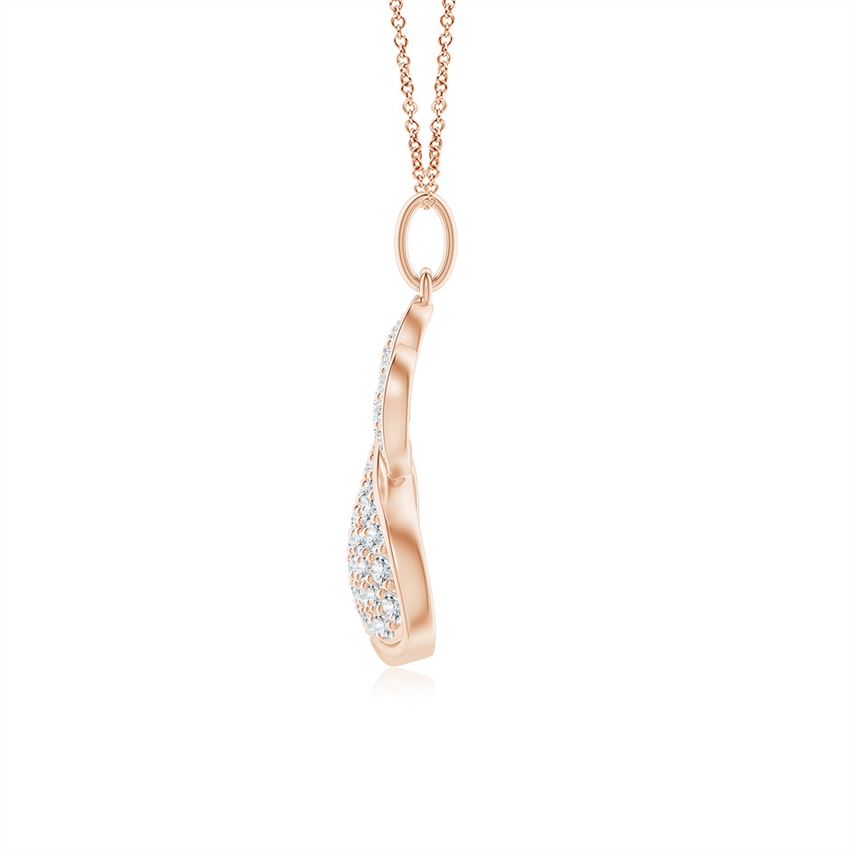 1.9mm FGVS Lab-Grown Pave-Set Diamond Paw Pendant in Rose Gold side 199