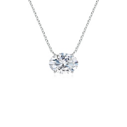 Oval Lab Grown Diamond Classic Necklaces & Pendants