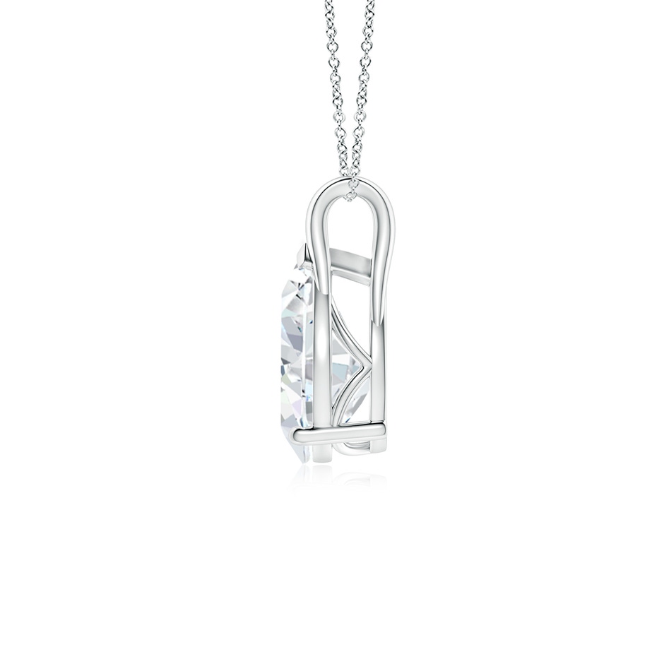 10x6.5mm FGVS Lab-Grown Pear-Shaped Diamond Solitaire Pendant in P950 Platinum side 199