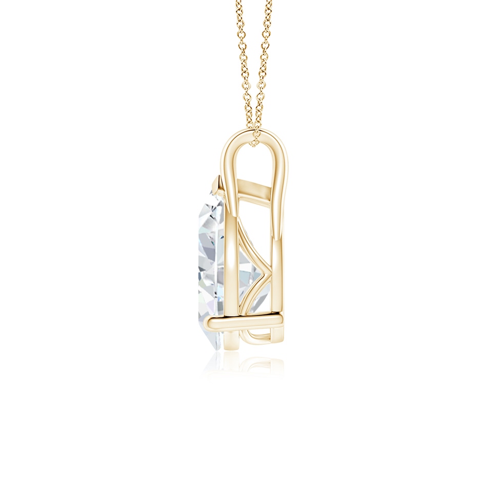 11x7mm FGVS Lab-Grown Pear-Shaped Diamond Solitaire Pendant in 18K Yellow Gold side 199