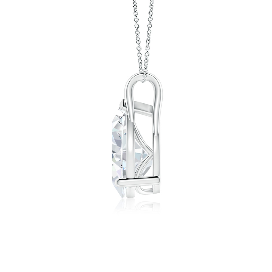 11x7mm FGVS Lab-Grown Pear-Shaped Diamond Solitaire Pendant in White Gold side 199