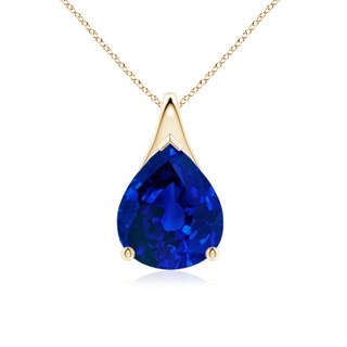 Pear Lab-Grown Lab Grown Blue Sapphire