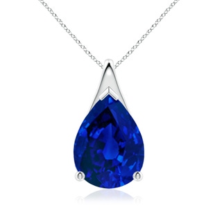 Pear Lab-Grown Lab Grown Blue Sapphire